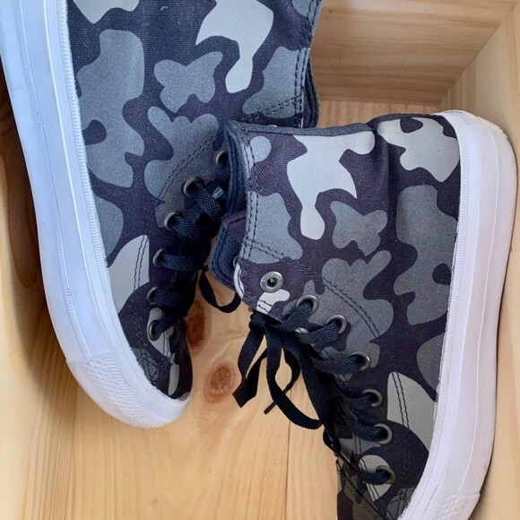 Converse Chuck Taylor II Reflective Charcoal Camo High-Top 2015 Release Size 7.5 - Picture 7 of 12